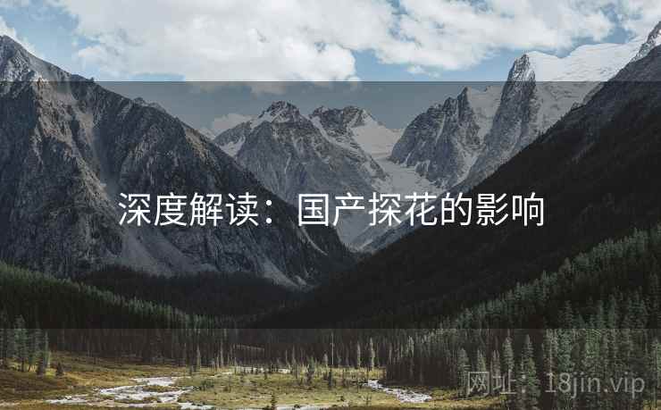 深度解读：国产探花的影响