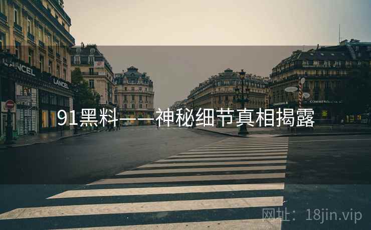 91黑料——神秘细节真相揭露