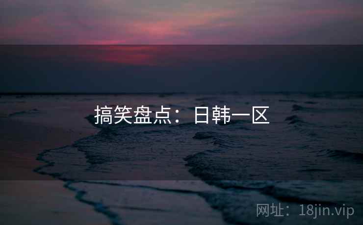 搞笑盘点：日韩一区
